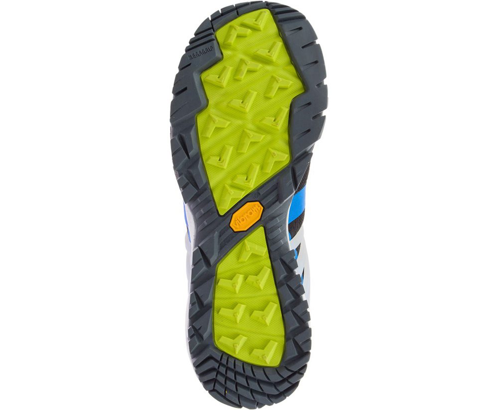 Merrell Hiking Boots Black/Blue/Green - MQM Ace Mid Waterproof - Mens 51IWHGCTJ